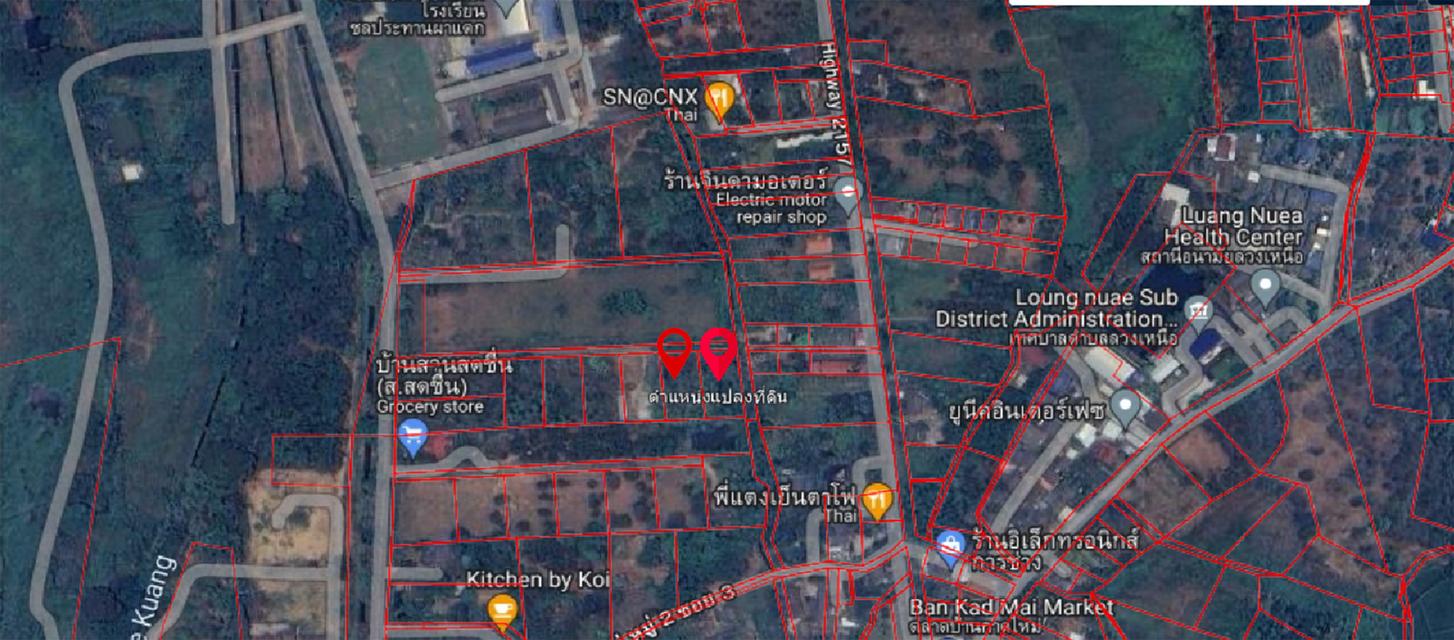 ขายที่ดินเชียงใหม่ 687 ตร.วา อ.ดอยสะเก็ด ต.ลวงเหนือ ใกล้เขื่อนแม่กวงใกล้ตลาด 400 ม. ติดโรงเรียนชลประทานผาแตก ถนน 108 4