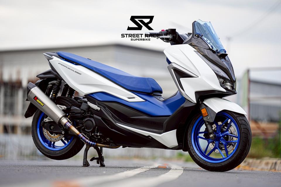 🔥 Forza 350 ปี 2021 | แต่งเต็มโทนขาว–ดำ พร้อมท่อ Akrapovic Titanium!