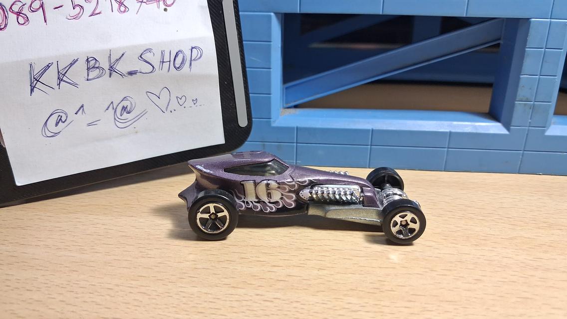 โมเดลรถเหล็ก Hot Wheels 1997 First Editions Sweet 16 Flames Purple 5sp Wheels 1:64 สีม่วง ของสะสม มือสองสภาพดี รูปที่ 2