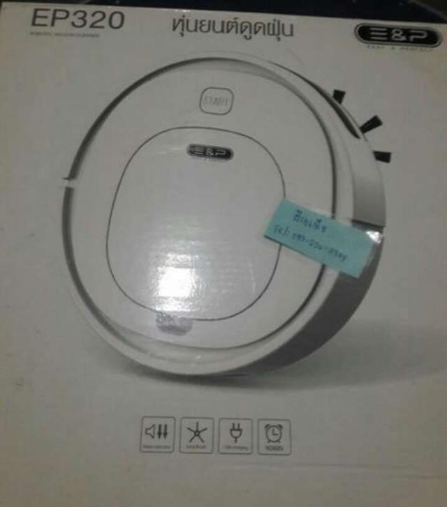 EP320 หุ่นยนต์ดูดฝุ่นอัจฉริยะ ดูดฝุ่น ถูพื้นอัตโนมัติ ข้างในสภาพใหม่ กริบ