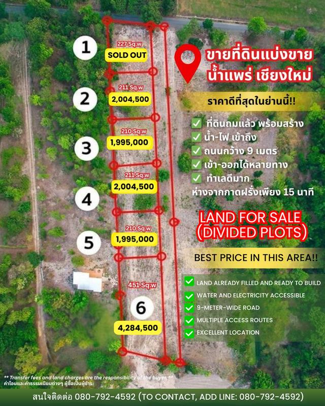 ที่ดินราคาถูกที่สุดในน้ำแพร่ เริ่มต้นเพียง 9,500 บาท/ตรว. เท่านั้น! 3