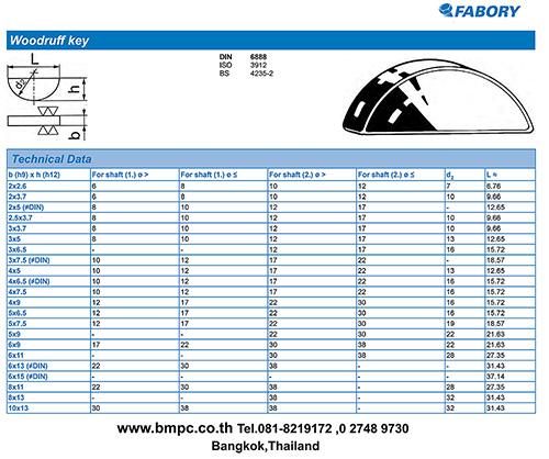 ลิ่มครึ่งวงกลม, Woodruff Key, pin, ลิ่มวงเดือน, ลิ่มปลายเพลา, สลักพระจันทร์เสี้ยว, Disc spring, ซ่อมเกลียว 2
