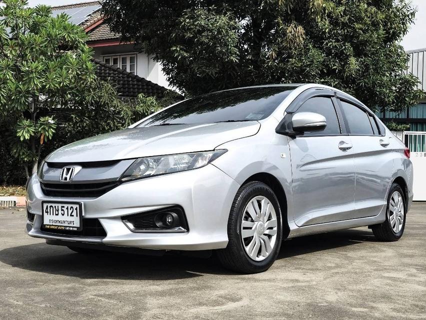 HONDA CITY 1.5 S i-VTEC ปี 2016 เกียร์ AUTO สีเทา รถสวยพร้อมใช้งาน เครื่องยนต์ เบนซิน + LPG ไมล์แท้เพียง 199,659 km.