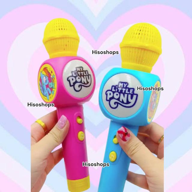 My little pony ไมโครโฟนม้าโพนี่ลิขสิทธิ์ถูกต้อง ถ่านชาร์จ สีสันสวยงาม มีเสียง มีไฟ