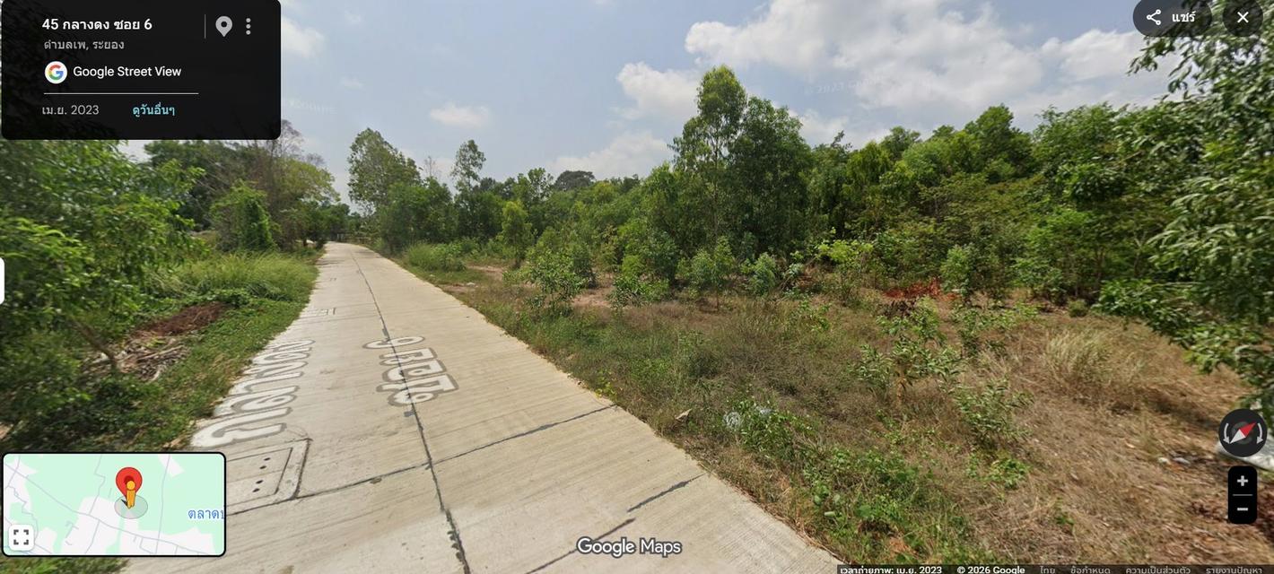 ขายที่ดินเปล่า เนื้อที่ 1 ไร่ ถนนกลางดง ซ.6 ตำบลเพ อำเภอเมืองระยอง จังหวัดระยอง 2