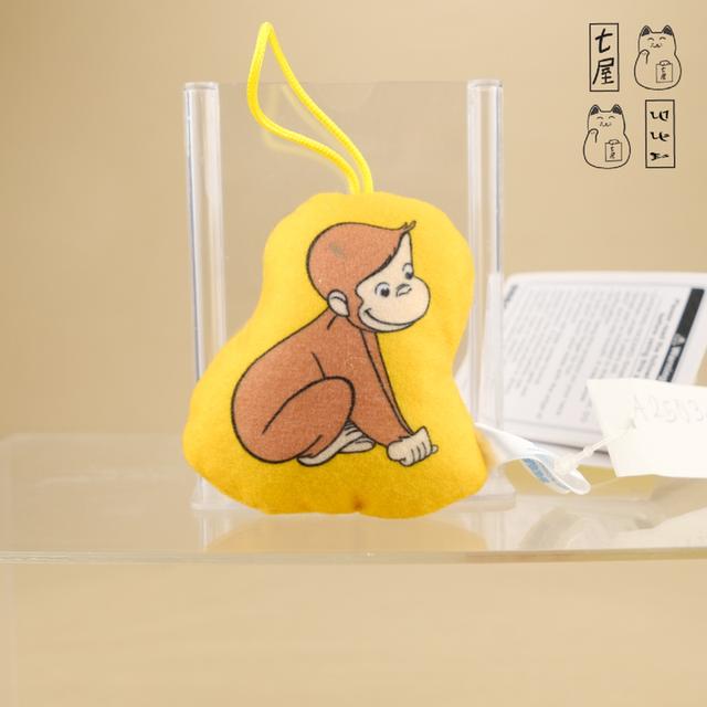 พวงกุญแจ ตุ๊กตา ลิง คิวเรียส จอร์จ 🍌 Curious George Mini Plush・SEGA・Flat Shape・Charm・Monkey ~ Petit Keychain・7 cm 🙉 รูปที่ 4