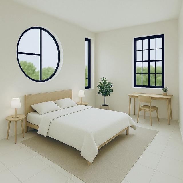 บ้านเดี่ยว ทำเลห่าง รพ.พานทองเพียง 3 กิโลเมตร 2 ห้องนอน | 2 ห้องน้ำ | 2 ที่จอดรถ 6