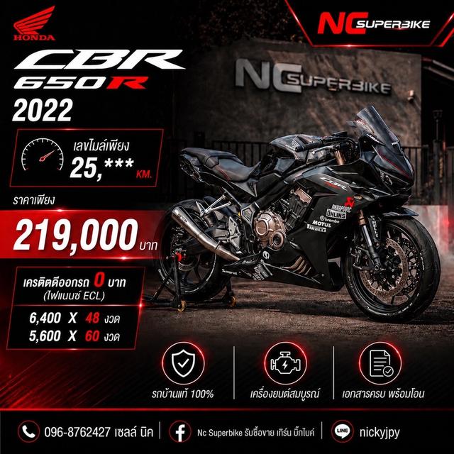 HONDA CBR650R ปี2022 ราคา 219,000