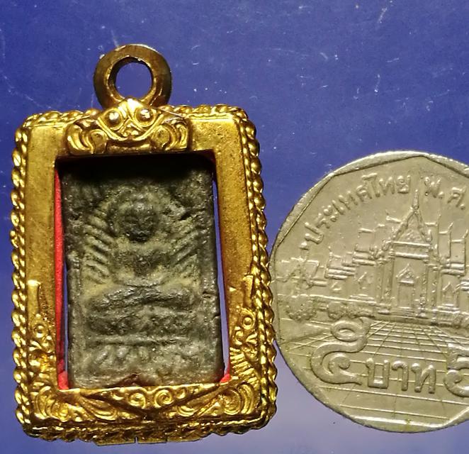 เหรียญประภามณฑล ชินตะกั่ว จารเดิม(แถมกรอบทองไมครอน) 2