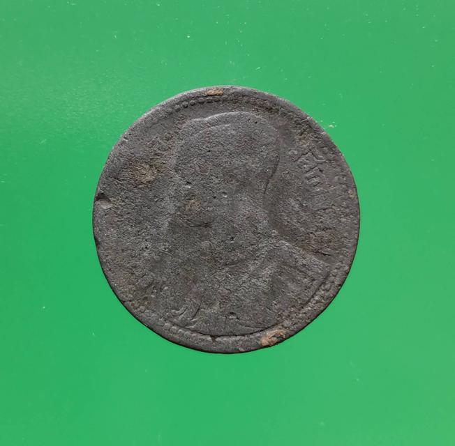 รูป 5867 เหรียญ 50 สตางค์ เนื้อดีบุก ร8 (พระเศียรเล็ก) ปี 2489 
