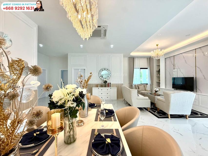 ✨ #บ้านหรูพัทยา พร้อมสระว่ายน้ำ #รหัสทรัพย์447 ✨ 🔥🔥 ราคาเพียง 10.9 ล้าน 🔥🔥 🏡 บ้านหัวมุม ขนาดกว้าง พร้อมสระว่ายน้ำระบบเกลือ และเฟอร์ครบทุกห้อง 19