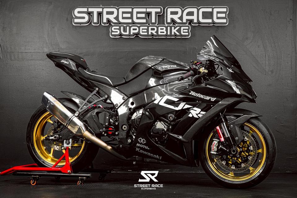 KAWASAKI ZX10R สีดำหล่อๆ คาร์บอนเต็มลำ