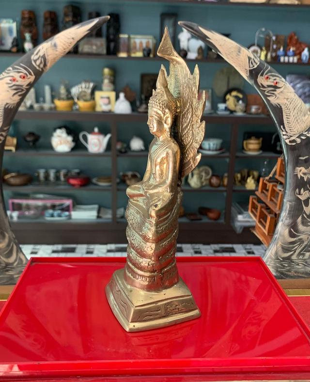 พระนาคปรก เนื้อทองเหลือง 5