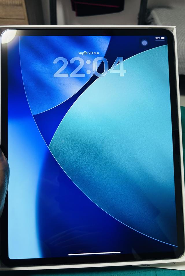 Apple iPad Air 13 M4 Wi-Fi 128GB - Space Grey 2026 (EXP 10 08 2027) +ฟิล์ม+เคสอย่างดี+Adaptor ซื้อมาได้10วัน ปล่อยต่อถูกๆ เพราะไม่ได้ใช้งาน รูปย่อยที่ 2