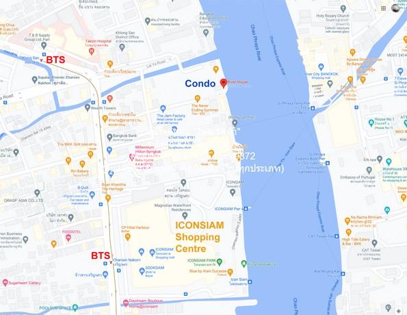 CONDO ริเวอร์ เฮ้าส์ คอนโดมิเนียม River House Condominium 70000 thb 3BR 200ตร.ม. ไม่ไกลจาก ศูนย์การค้าท่าเรือคลองสานพลาซ 2