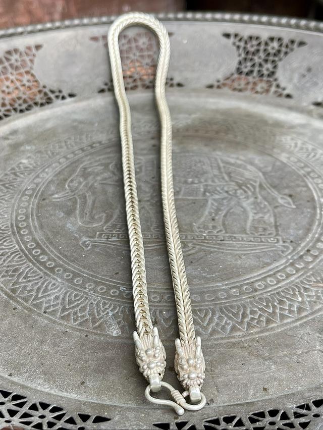 สร้อยคอเงิน สร้อยเงินเก่า หัวลายมังกร สร้อย 13