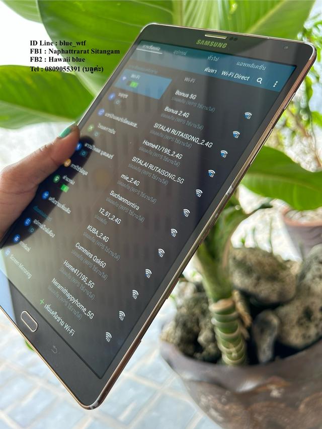 Samsung Tab S 8.4 T705 สแกนนิ้วได้ จอAmoled 8.4นิ้ว Rom16Ram3 ใส่ซิมโทรได้ สภาพสวย ใช้งานปกติ 6