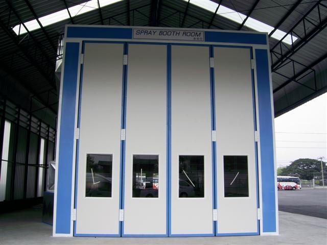 สร้างขายห้องพ่นสีฟิลเตอร์ บู๊ทพ่นสีระบบแห้ง ห้องพ่นสีฟิลเตอร์ Dry paint booth ห้องพ่นสีมอเตอร์ 9