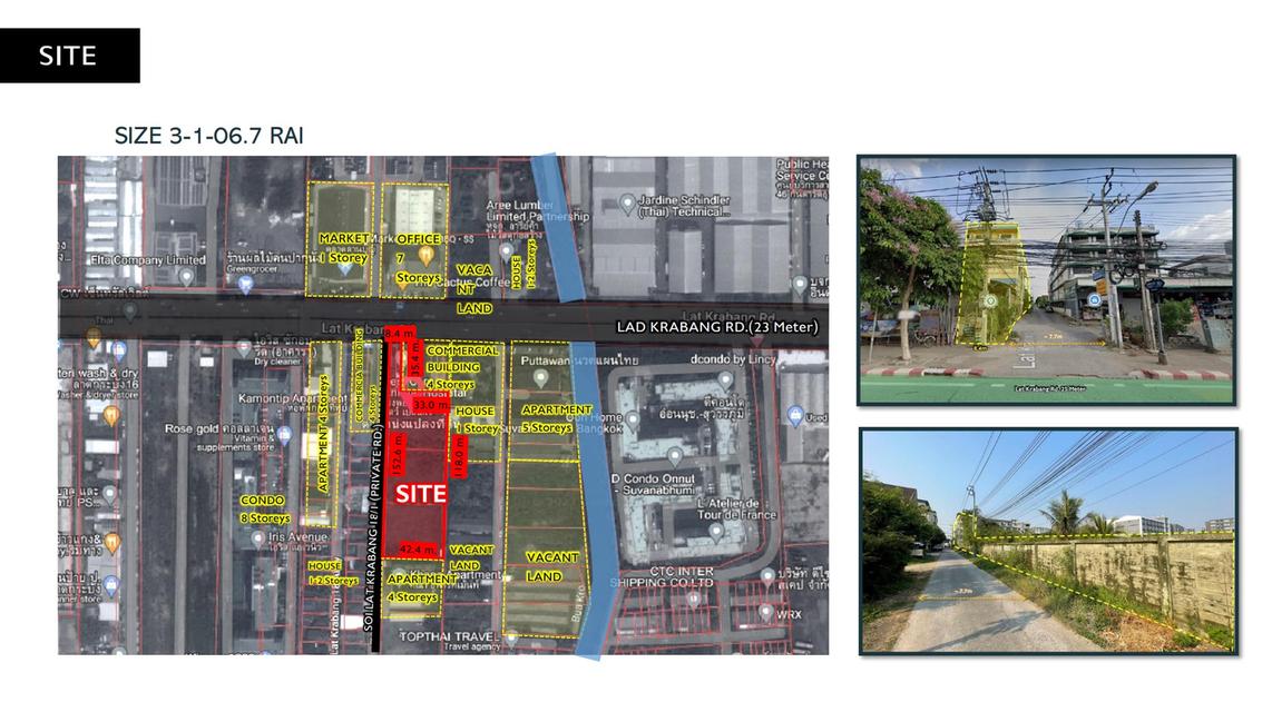 (เจ้าของขายเอง) ขายที่ดิน 3 ไร่ ถนนลาดกระบัง ใกล้สนามบิน-โรบินสันลาดกระบัง 3