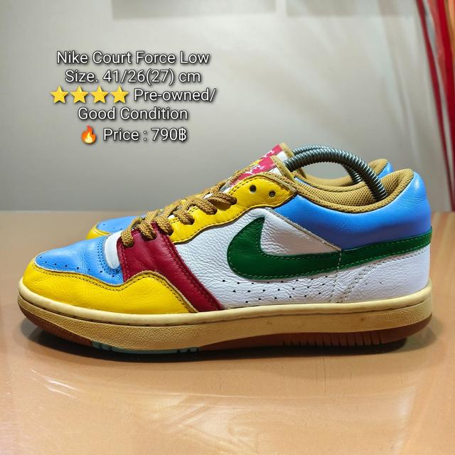 Nike Court Force LowSize. 41/26(27) cm⭐⭐⭐⭐ Pre-owned/ Good Condition🔥 Price : 790฿