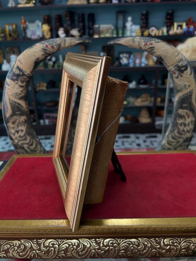 ภาพเขียนหนุมาน  ภาพเขียนศิลปะบนกระดองปู พร้อมกรอบไม้เก่า 2