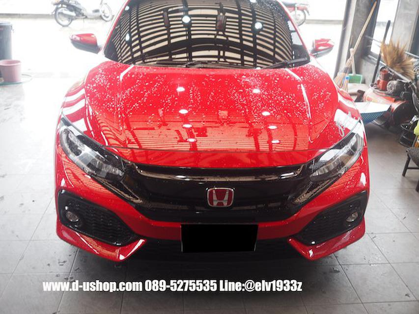 Wrap สติกเกอร์ข้างซ้ายขวาดำด้าน Honda Civic  (FC) 4