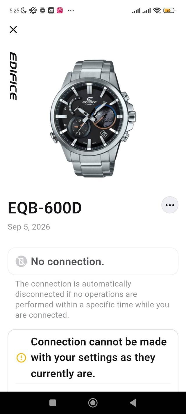 Casio Edifice RQB-600D เครื่องศูนย์ไทย สภาพของสะสม รูปย่อยที่ 4