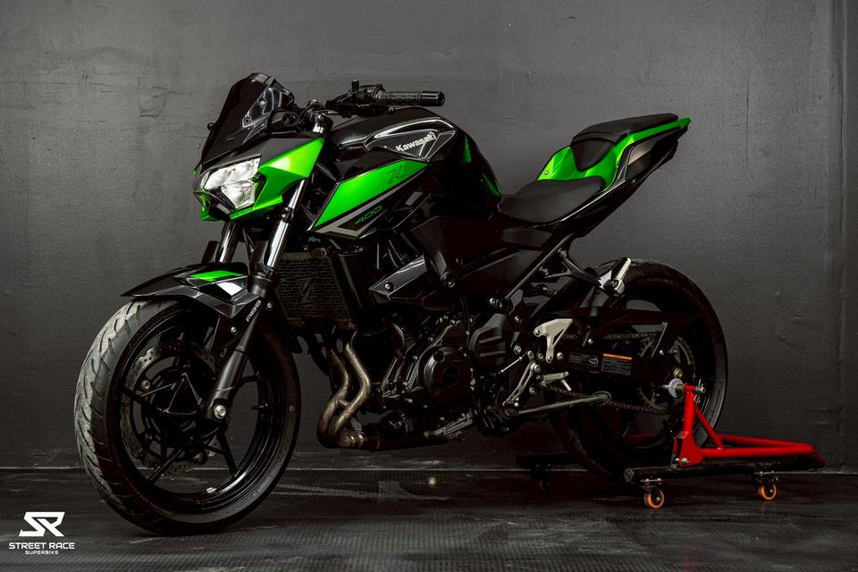 🏍️ Kawasaki Z400 ปี 2024 | ดำ–เขียว รถใหม่สวยกริ๊บ น้องมือหนึ่ง! 🔥 รูปที่ 3