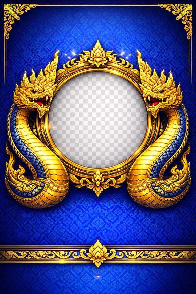 กรอบภาพลายไทย ใช้ในการออกแบบ รูปที่ 2