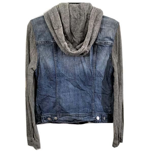 Old Navy มีหมวก ยีนส์ยืด สีเข้มสวยมาก มีกระเป๋าอก+ข้าง ผ้านุ่มใส่สบาย