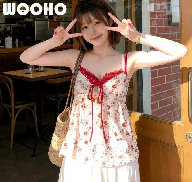 สายเดี่ยวลายดอกน่ารัก รูปที่ 4