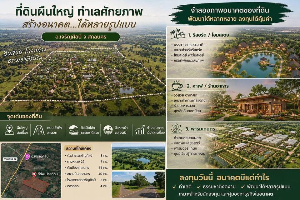 ขายที่ดิน อำเภอเจริญศิลป์ 11