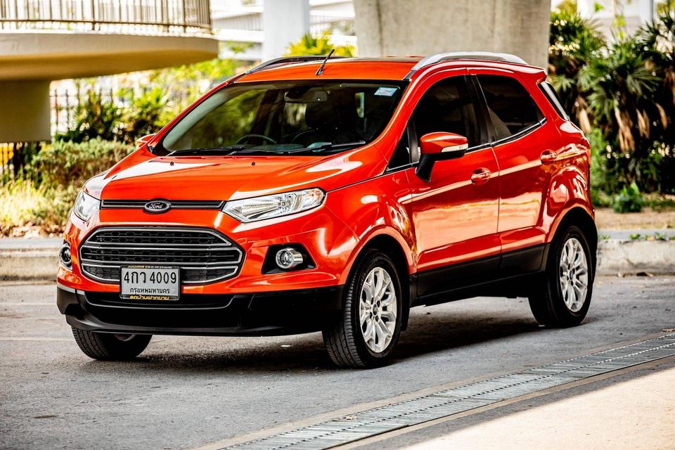 Ford EcoSport 1.5 Titanium Sunroof ปี 2015 สีส้ม ไมล์แท้เพียง 90,523 Km.