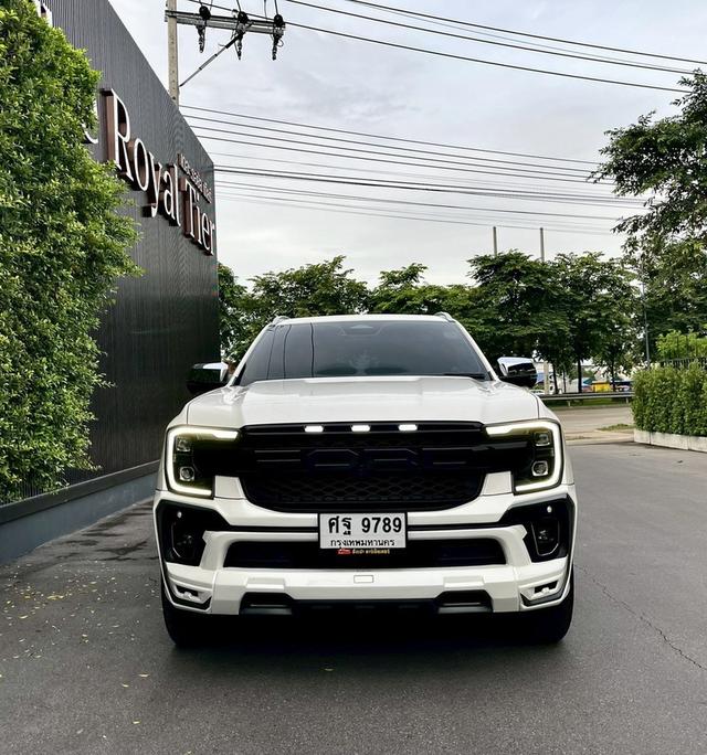 รหัสรถ AP9789 FORD EVEREST 2.0 BI TURBO TITANIUM PLUS 4×4 TOP ปี23 สีขาว 2