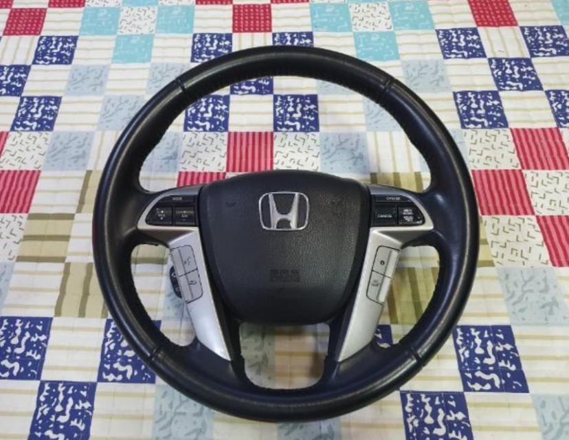พวงมาลัยหนังแท้ airbag ถอดญี่ปุ่น Honda ใช้ได้ทุกรุ่น