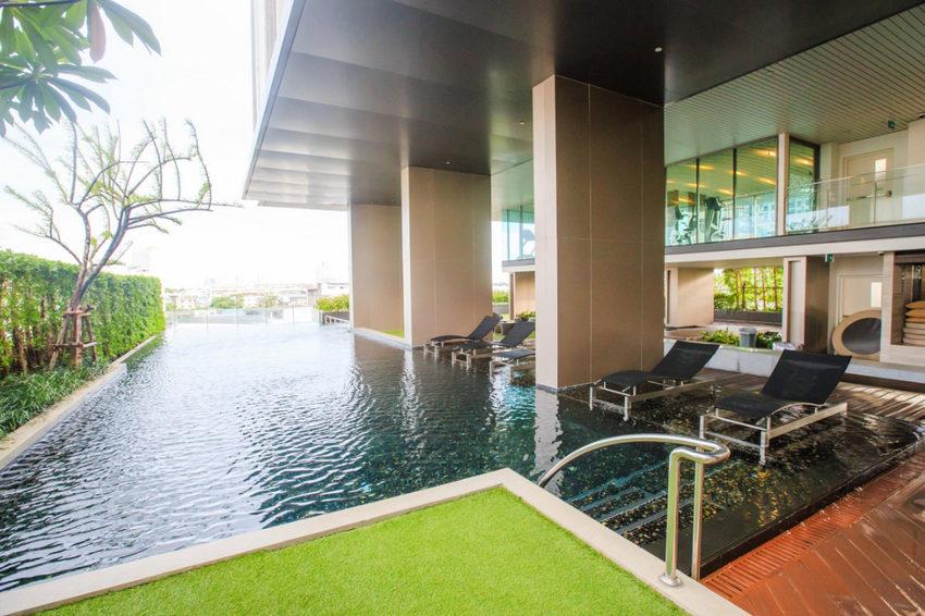 Condo The Room BTS วงเวียนใหญ่ ติด BTS วงเวียนใหญ่ 47 ตารางเมตร 1 ห้องนอน ชั้น 23 ตกแต่งครบ 9