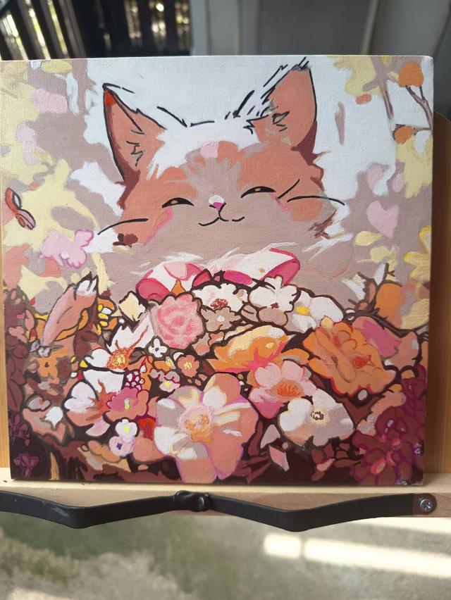 รูปภาพสีอะครีลิค ขนาด 20x20 ซม.