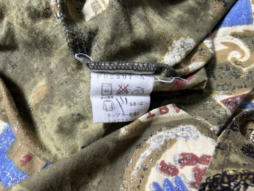 🔥 RARE VINTAGE 90s! เสื้อเชิ้ตเอาท์ดอร์ FISH HAWK ลายตราอาร์มเต็มตัว สภาพกริบ รูปที่ 6