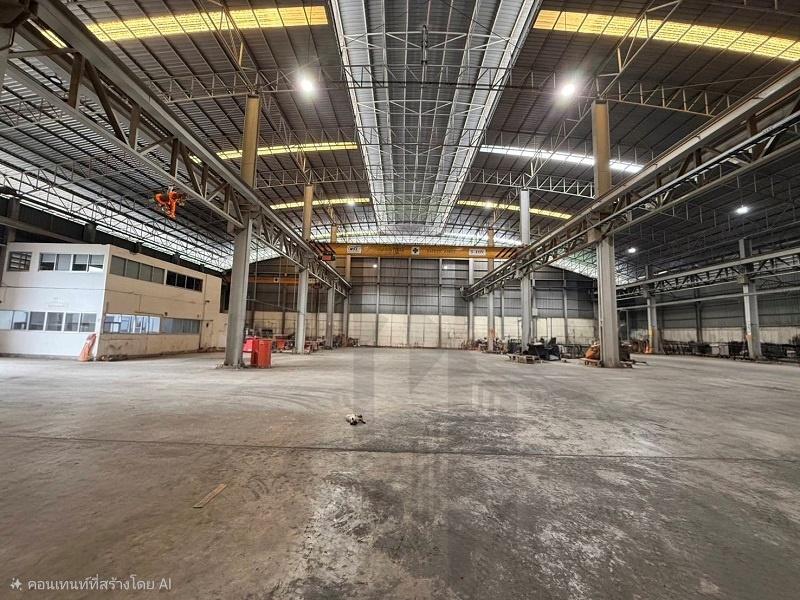 #ให้เช่าโรงงานบางปลา บางพลี สมุทรปราการ พื้นที่ 7ไร่ ขนาด 5600ตรม. สูง 10เมตร+พร้อมหม้อแปลง และ เครนอุตสาหกรรม โรงงานขนาด 54x105ม พื้นที่ประมาณ 5600 1