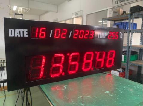 นาฬิกาดิจิตอลสำหรับโรงงาน สถานที่ต่างๆ รูปที่ 3