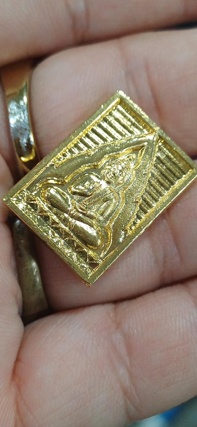 พระของขวัญ วัดปากน้ำภาษีเจริญ รุ่นซื้อที่ดินถวายวัดปากน้ำฯ ปี2534 เนื้อทองแดงกะไหล่ทอง รูปที่ 6