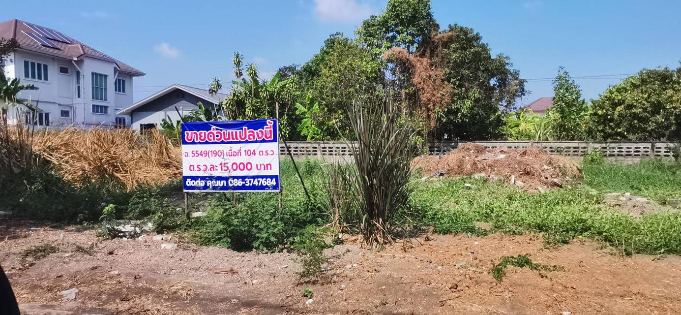 ขายที่ดิน104ตรว. ในหมู่บ้าน ถมแล้ว 1