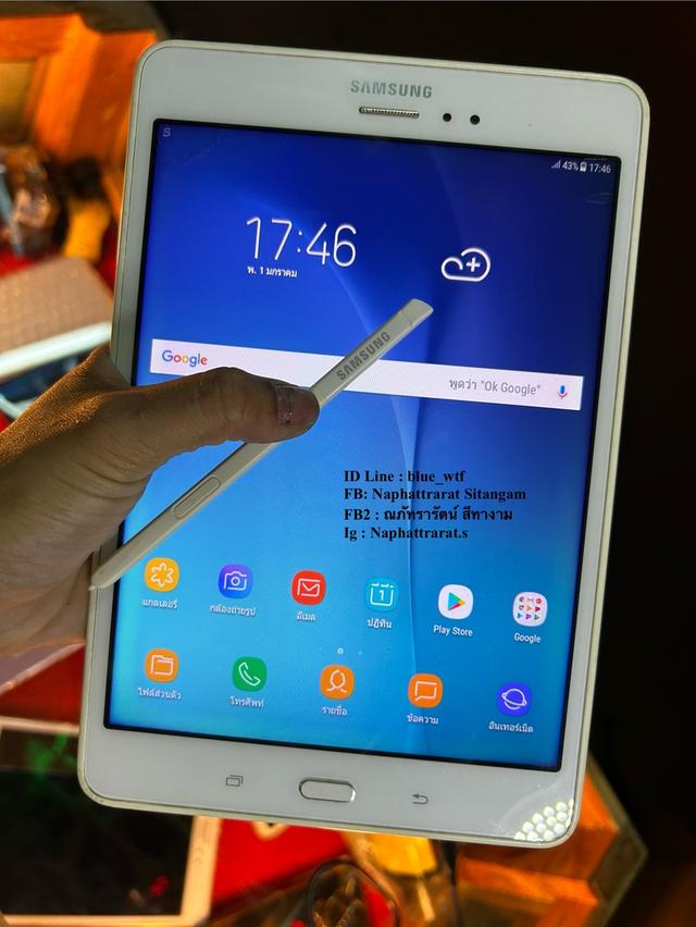 Samsung Tab A 8.0 With Spen จอ8นิ้วรองรับ4G ใส่ซิมโทรได้ ปากกาในตัว ใช้งานปกติ