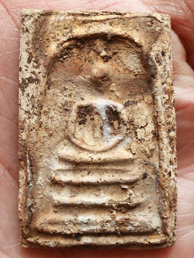 พระสมเด็จบางขุนพรหม กรุใหม่ พิมพ์สังฆาฎิ-ไม่มีหู....เก่า เดิมๆ รูปที่ 8