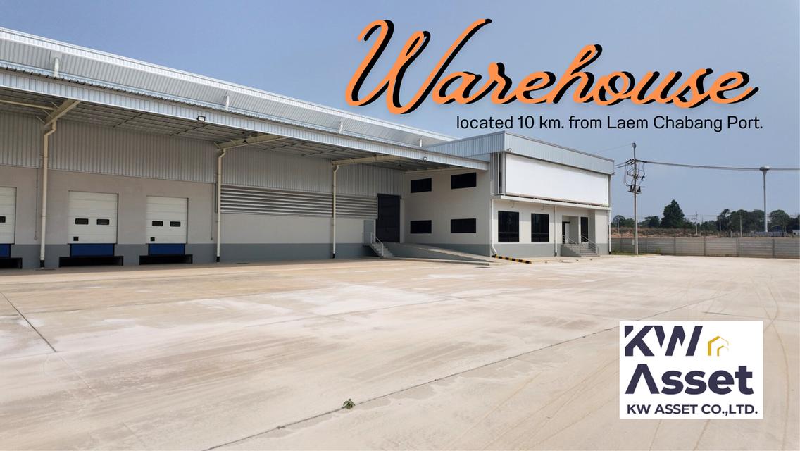 ให้เช่าโกดัง จำนวนมาก คลังสินค้า NEW! ใกล้ท่าเรือแหลมฉบัง 10 km. 4
