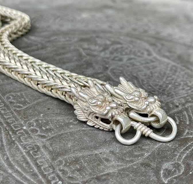 สร้อยคอเงิน สร้อยเงินเก่า หัวลายมังกร สร้อย 4