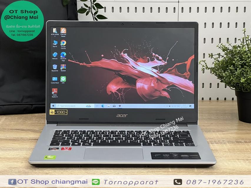 ACER ASPIRE A314-22-R28H (SILVER) ราคา 6,900 บาท 3