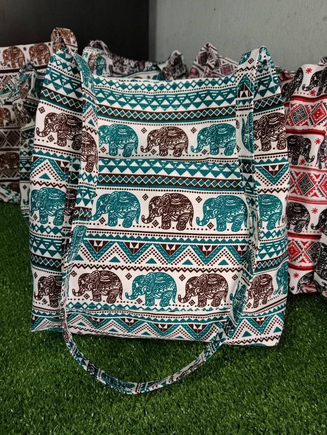 กระเป๋าผ้าเคนวาสลายช้าง 1
