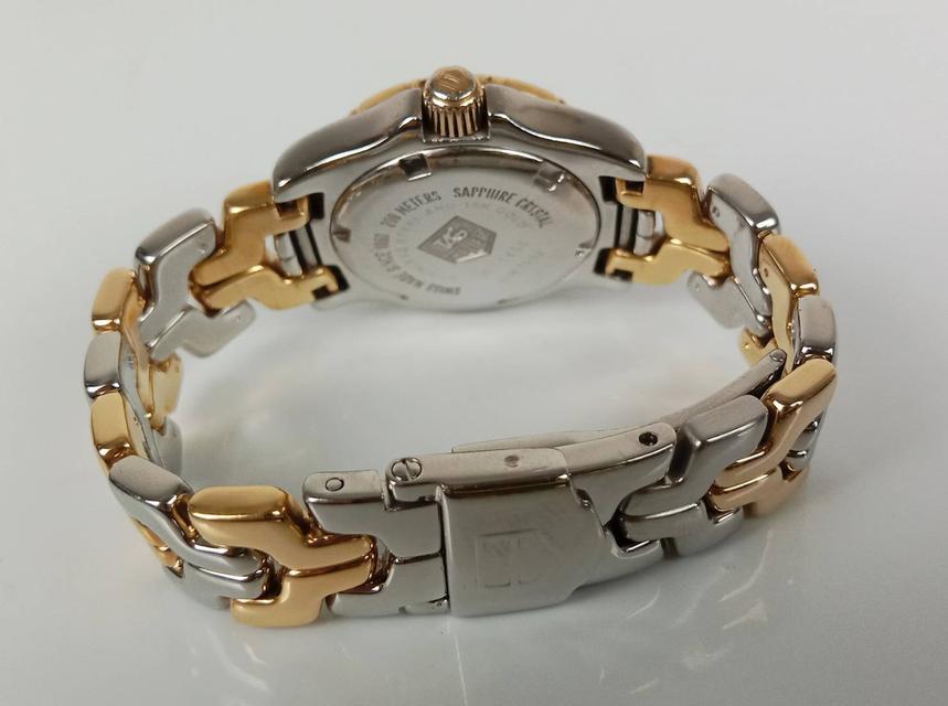 28.TAG Heuer Ladies SS/18k Gold WT1455 DW7002 Mother of Pearl Link Watch พร้อมกล่องแท้