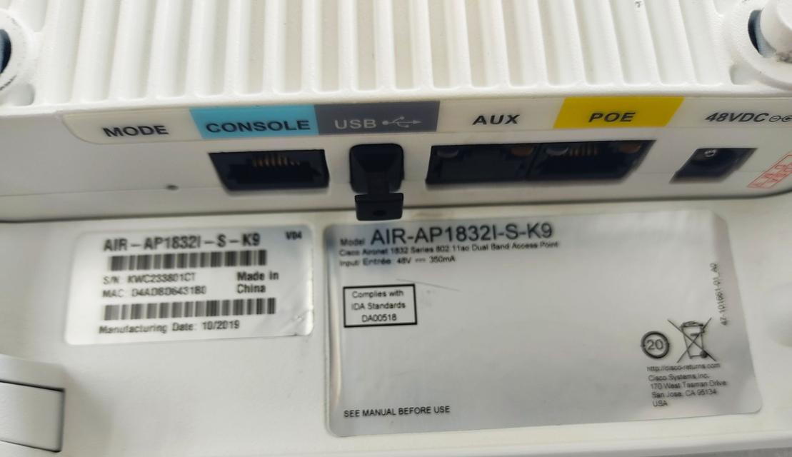Cisco AIR-AP1832I-S-K9 มือสอง ทดสอบแล้ว ประกัน 1 ปี จากผู้ขาย 5